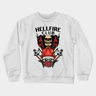 Hellfire Club - D20 - Guitars - Flails - Skull Crewneck Sweatshirt